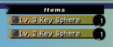 lv 3 key sphere
